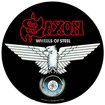 BACK PATCH/Metal Rock/SAXON / Wheels of Steel (BP/CIRCLE)