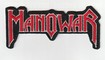 SMALL PATCH/Metal Rock/MANOWAR / Red Logo (2024 ver) SHAPED