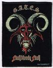 SMALL PATCH/Metal Rock/G.A.T.E.S / Skull bloody Skull (sp)