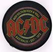 SMALL PATCH/Metal Rock/AC/DC / High Voltage Rock N Roll CIRCLE (SP)