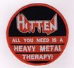 SMALL PATCH/Metal Rock/HITTEN / All you need is Heavy Metal Therapy CIRCLE (SP)