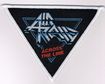 SMALL PATCH/Metal Rock/AIR RAID / Across the Line -White border (SP)