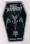 SMALL PATCH/Thrash/HELLHAMMER / Satanic Rites COFFIN (SP)