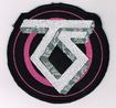 SMALL PATCH/Metal Rock/TWISTED SISTER / logo CIRCLE (SP)