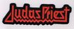 SMALL PATCH/Metal Rock/JUDAS PRIEST / red logo SHAPED (SP)