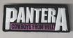 SMALL PATCH/Thrash/PANTERA / Cowboys from Hell logo SHAPED (SP)