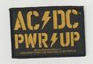 SMALL PATCH/Metal Rock/AC/DC / POWR UP yellow (SP)