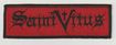SMALL PATCH/Metal Rock/SAINT VITUS / Logo on red (SP)