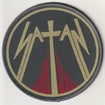 SMALL PATCH/Metal Rock/SATAN / Kiss of Death CIRCLE (SP)