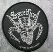 SMALL PATCH/Metal Rock/SACRIFICE / Crest of Black CIRCLE (SP)
