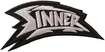 SMALL PATCH/Metal Rock/SINNER / Logo SHAPED (SP)