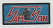 SMALL PATCH/Metal Rock/SAMSON / Logo Thunderstick Blue (SP)