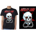 MOTLEY CRUE / SKULL CUFFS 2 T-SHIRT (L) []