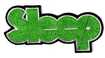 SMALL PATCH/Metal Rock/SLEEP / logo SHAPED (SP)