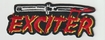 SMALL PATCH/Metal Rock/EXCITER / Logo w/Knife SHAPED (SP)