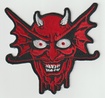 SMALL PATCH/Metal Rock/IRON MAIDEN / Number of 〜 の赤悪魔の顔 Face SHAPED (SP)