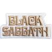 SMALL PATCH/Metal Rock/BLACK SABBATH / White logo (SP)