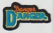 SMALL PATCH/Metal Rock/DANGER DANGER / Logo SHAPED（水色）(SP)