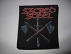 SMALL PATCH/Metal Rock/SACRED STEEL / Iron Blessings (SP)