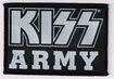 SMALL PATCH/Metal Rock/KISS / Kiss army white (sp)