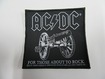 SMALL PATCH/Metal Rock/AC/DC / For Those WHITE (SP)