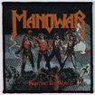 SMALL PATCH/Metal Rock/MANOWAR / Fighting the World (sp)