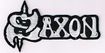 SMALL PATCH/Metal Rock/SAXON / logo shaped (sp)