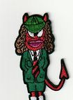 SMALL PATCH/Metal Rock/AC/DC / Angus Devil SHAPED (SP)