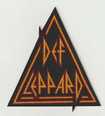SMALL PATCH/Metal Rock/DEF LEPPARD / Logo SHAPED (WOVEN ) (SP)