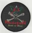 SMALL PATCH/Metal Rock/RUNNING WILD / Death or Glory CIRCLE-BLACK (SP)