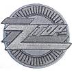 SMALL PATCH/Metal Rock/ZZ TOP / silver log circle shaped (SP)