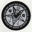 SMALL PATCH/Metal Rock/GG ALLIN / War In My Head CIRCLE  (SP)