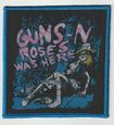 SMALL PATCH/Metal Rock/GUNS N' ROSES / Was Here woman (SP)