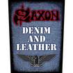 BACK PATCH/Metal Rock/SAXON / Denim and Leather (BP)