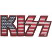 SMALL PATCH/Metal Rock/KISS / Logo USA SHAPED (SP)