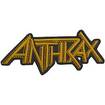 SMALL PATCH/Thrash/ANTHRAX / Yellow Logo SHAPED (SP)