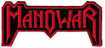 SMALL PATCH/Metal Rock/MANOWAR / Logo SHAPED (SP)