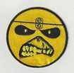 SMALL PATCH/Metal Rock/IRON MAIDEN / Eddie Face CIRCLE (SP)