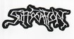 SMALL PATCH/Black Death/SUFFOCATION / Logo SHAPED (SP)