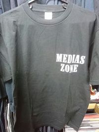 MEDIAS ZONE T-SHIRT (白ロゴ）XL[]
