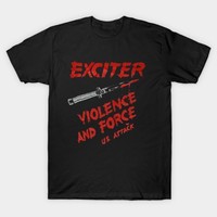 EXCITER / Violence and Force  US Attack T-shirt (XL)[]