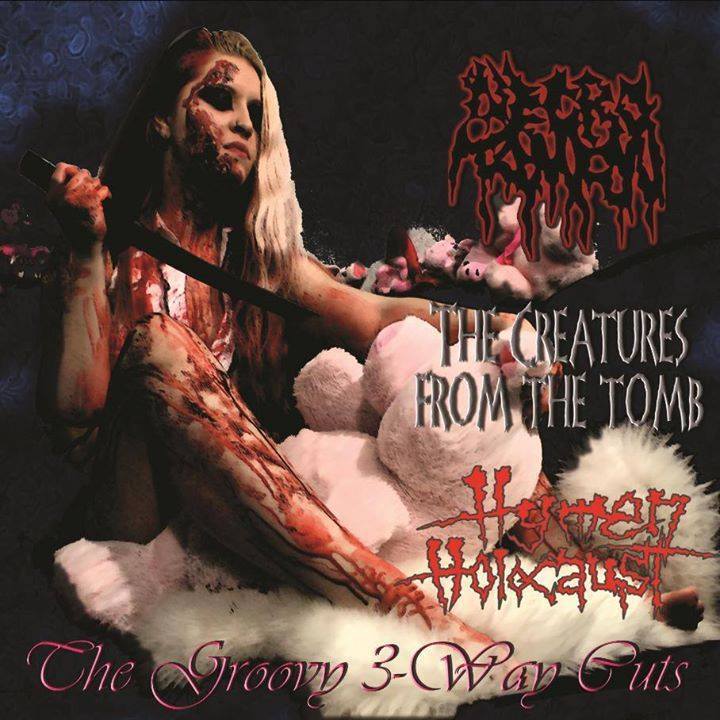 NECRO TAMPON/THE CREATURES FROM THE TOMB/HYMEN HOLOCAUST / The Groovy 3-Way Guts (split)