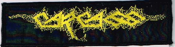 CARCASS / Yellow old logo (sp)