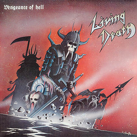 LIVING DEATH / Vengeance of Hell (LP/Grey+Red vinyl)