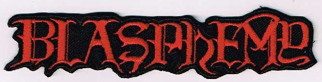 BLASPHEMY / red logo (SP) SHAPED