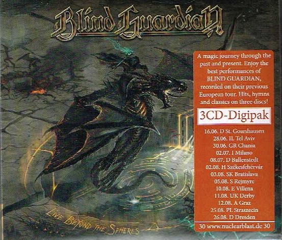 BLIND GUARDIAN / Live Beyond the Spheres (3CD/digi)