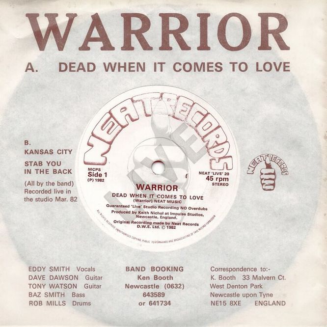 WARRIOR / Dead When It Comes To Love 