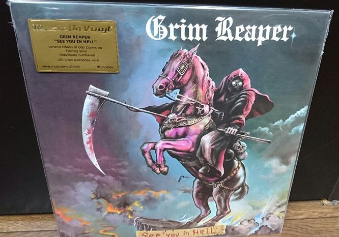 GRIM REAPER / See you in Hell (LP/yellow vinyl/666limited)