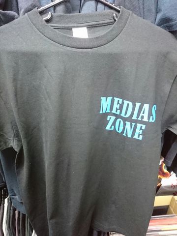 MEDIAS ZONE T-SHIRT (青ロゴ）L