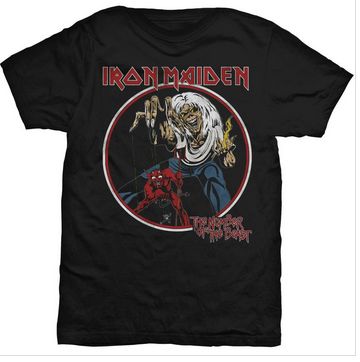 IRON MAIDEN / The Number of the Beast circle vint T-SHIRT (M)